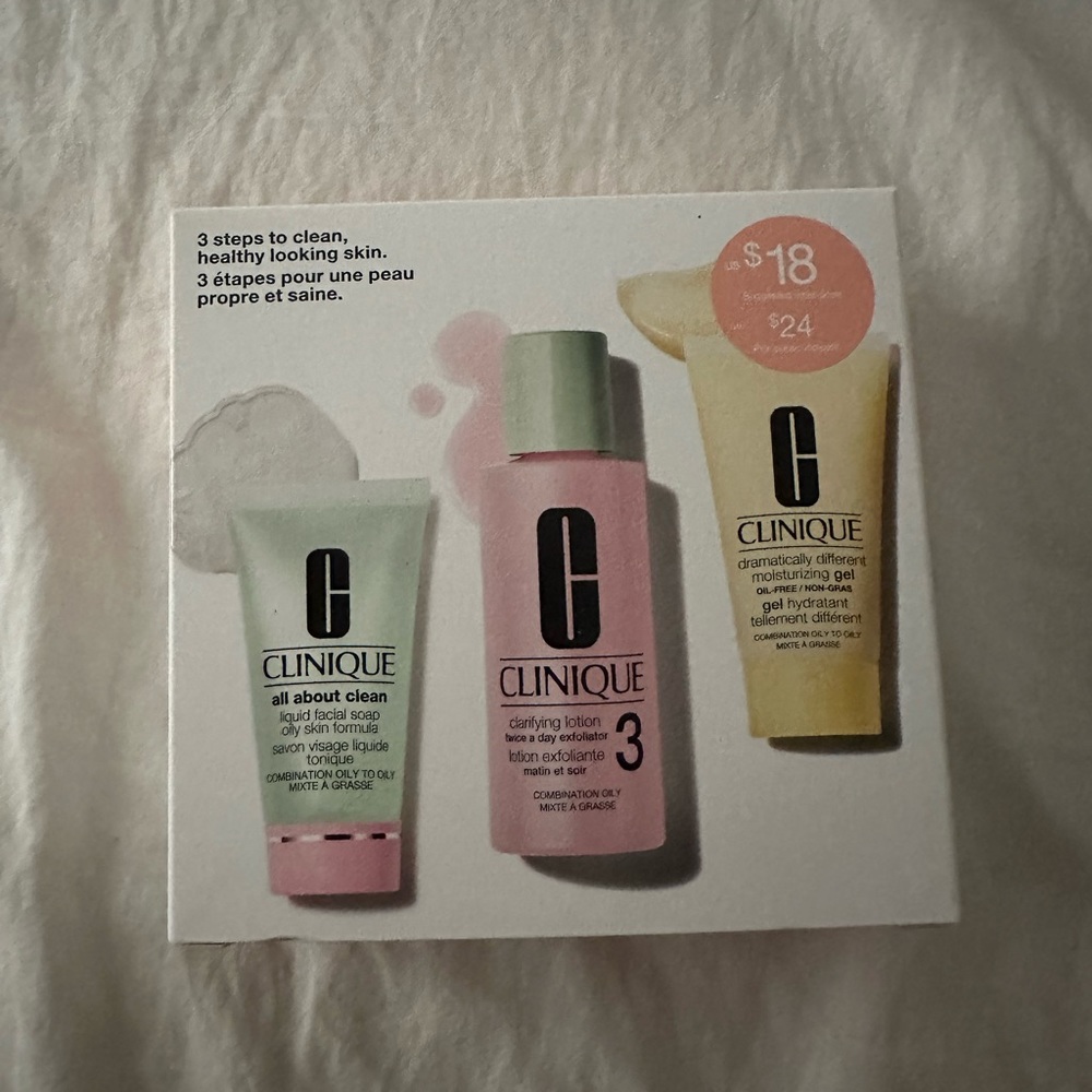 Clinique skincare set